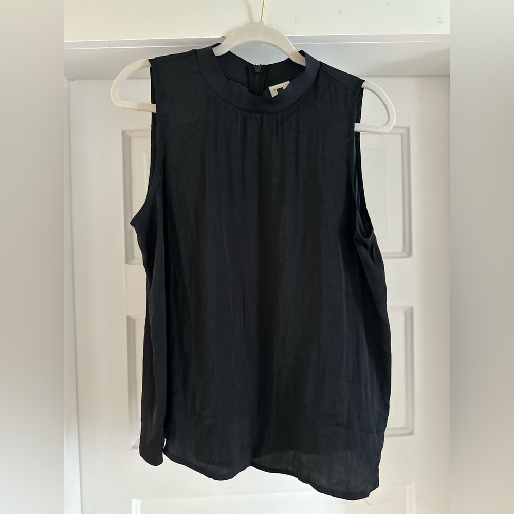 a new day | NWOT Black High Neck Sleeveless Top - Size L